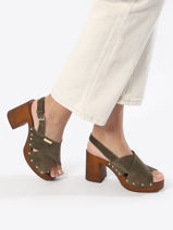 Sandalen Met Hak Tessy Uit Leder Les tropeziennes Beige women B-vue-porte